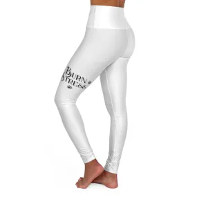 Burn stress sportswear Just Do It custom print sportswear printing gift vintage workout gear Women's Workout Shorts (AOP)High Waisted Yoga Leggings (AOP)