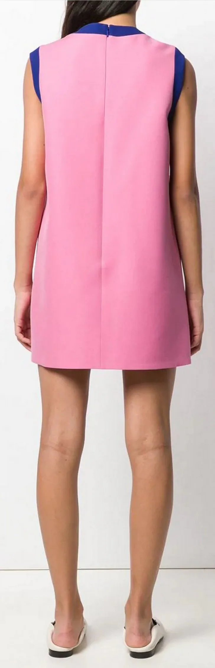 Color-Contrast Shift Dress