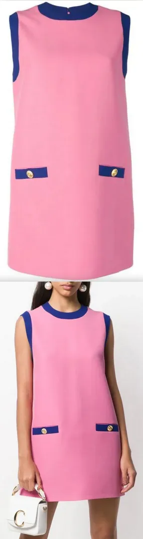 Color-Contrast Shift Dress