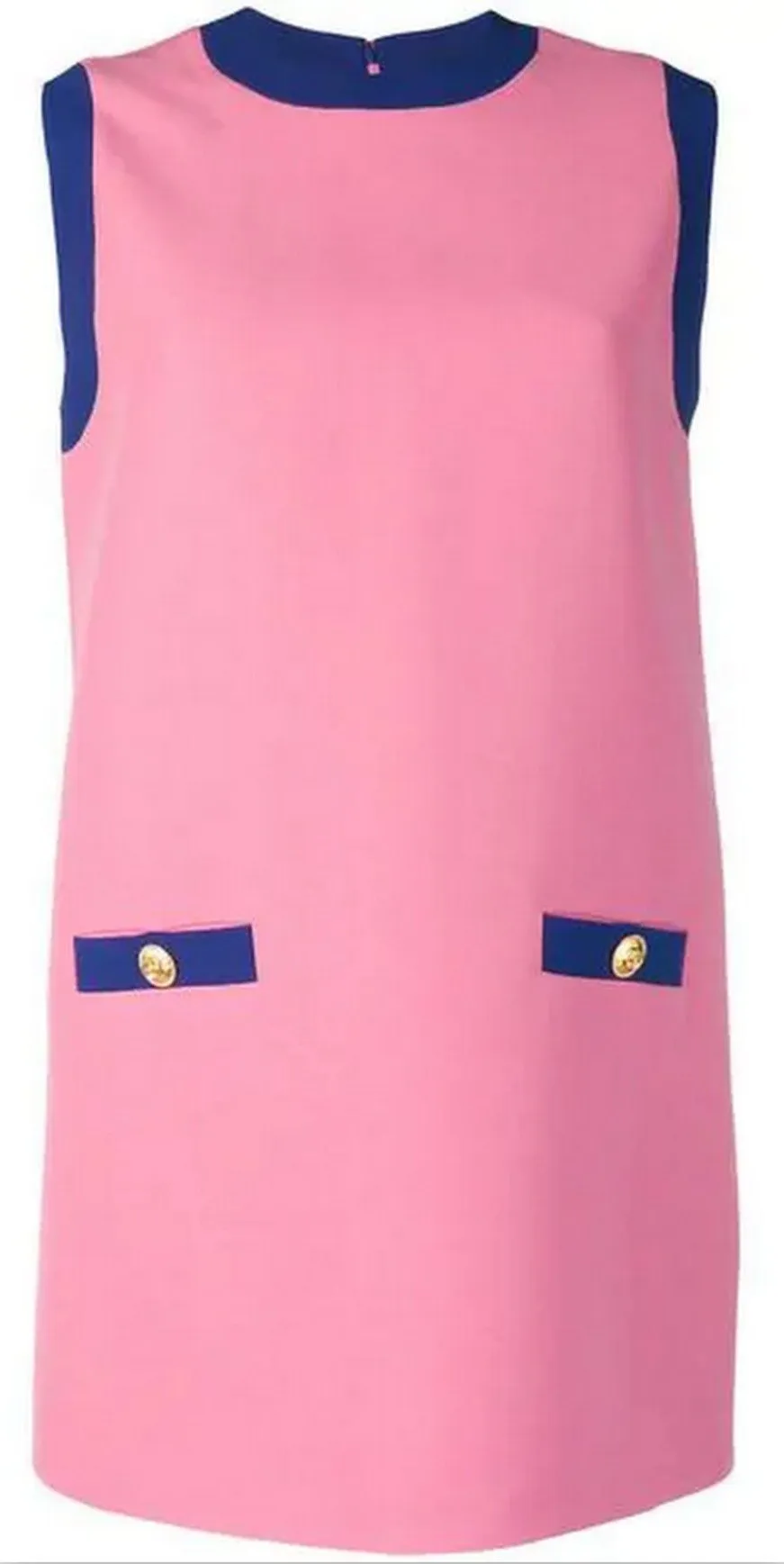 Color-Contrast Shift Dress