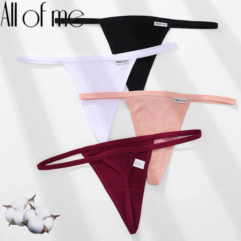 Cotton Mix Underwear G-string Lingerie Panties Underpants Briefs Thong Intimates T-Back Pantys Cotton Panties