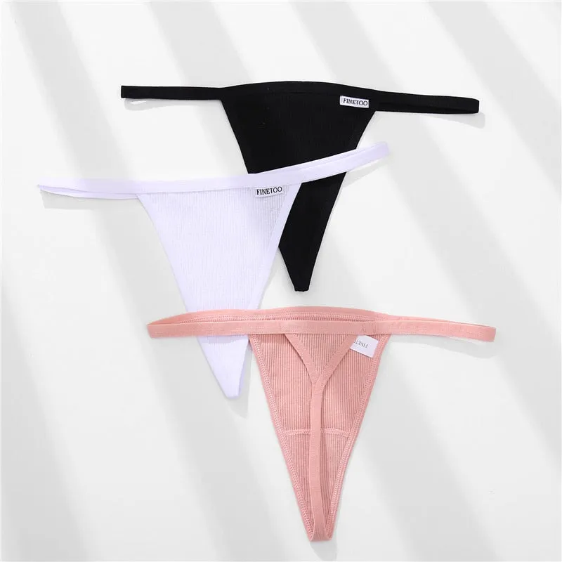 Cotton Mix Underwear G-string Lingerie Panties Underpants Briefs Thong Intimates T-Back Pantys Cotton Panties
