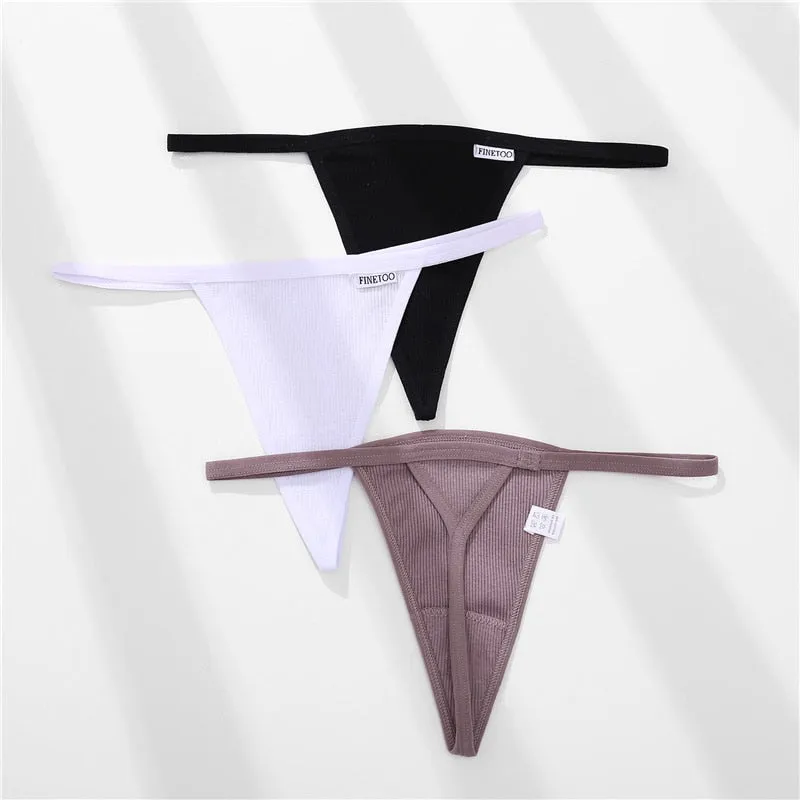 Cotton Mix Underwear G-string Lingerie Panties Underpants Briefs Thong Intimates T-Back Pantys Cotton Panties