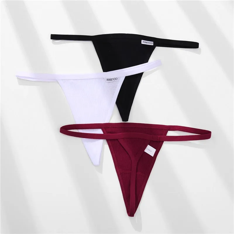 Cotton Mix Underwear G-string Lingerie Panties Underpants Briefs Thong Intimates T-Back Pantys Cotton Panties