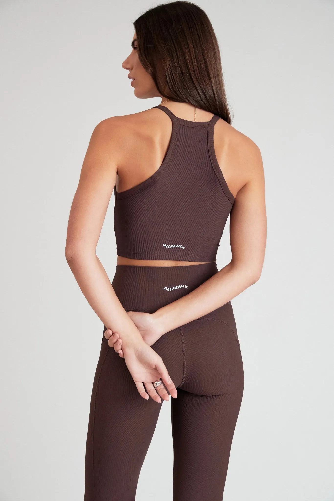 EcoRib Strap Racer Crop
