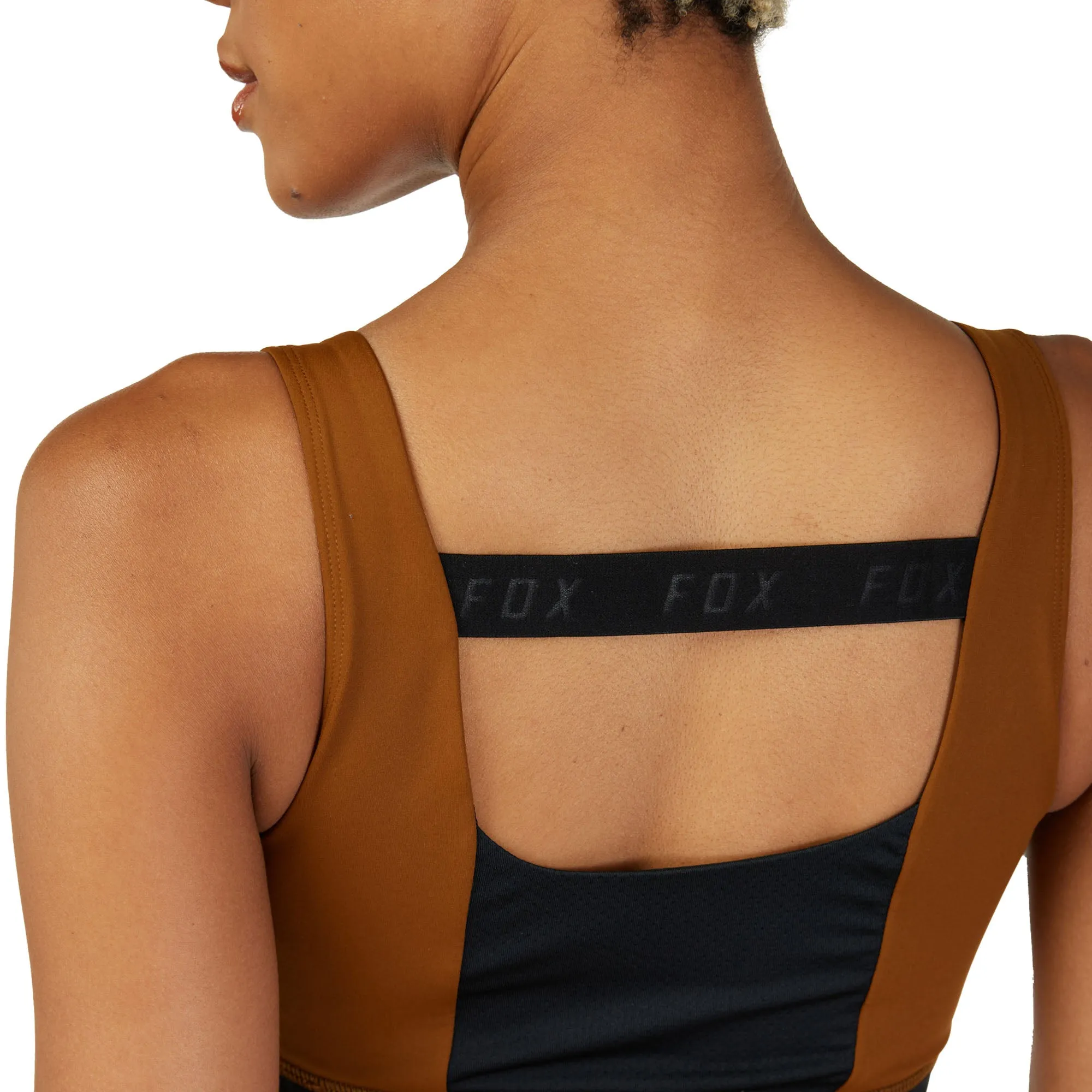 Fox Racing  Womens Core Bra Mid Impact Lightweight Sports Comfort Athletic Nutmeg