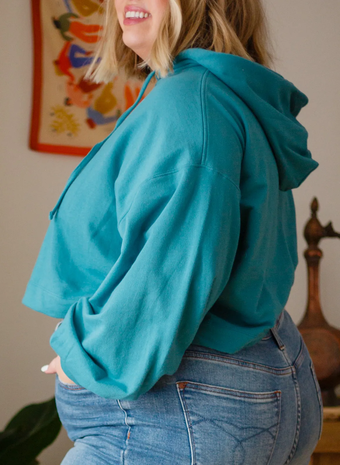 Hanging Out Teal Hoodie