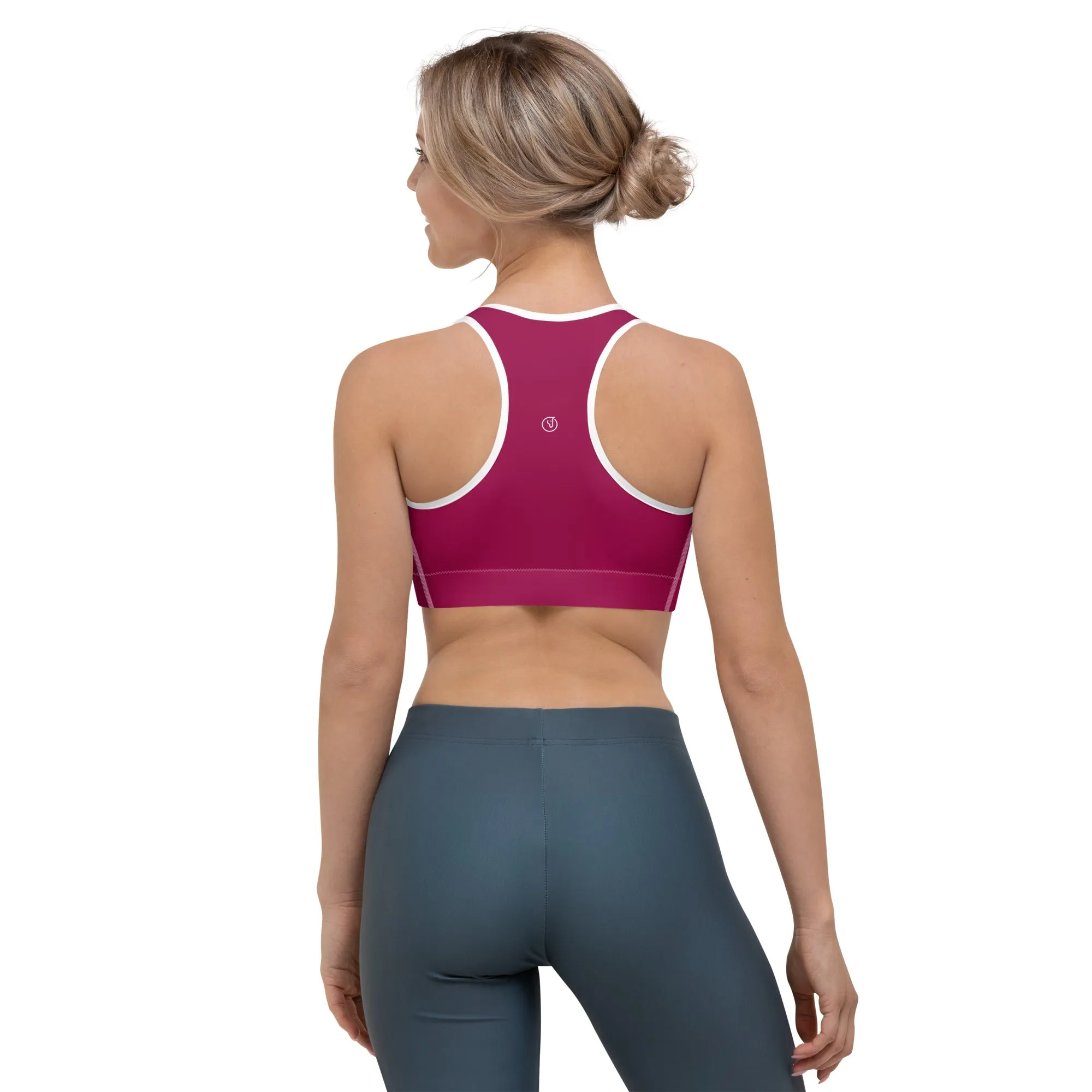 Humble Sportswear™ Burgundy Dri-Fit Sports Bra