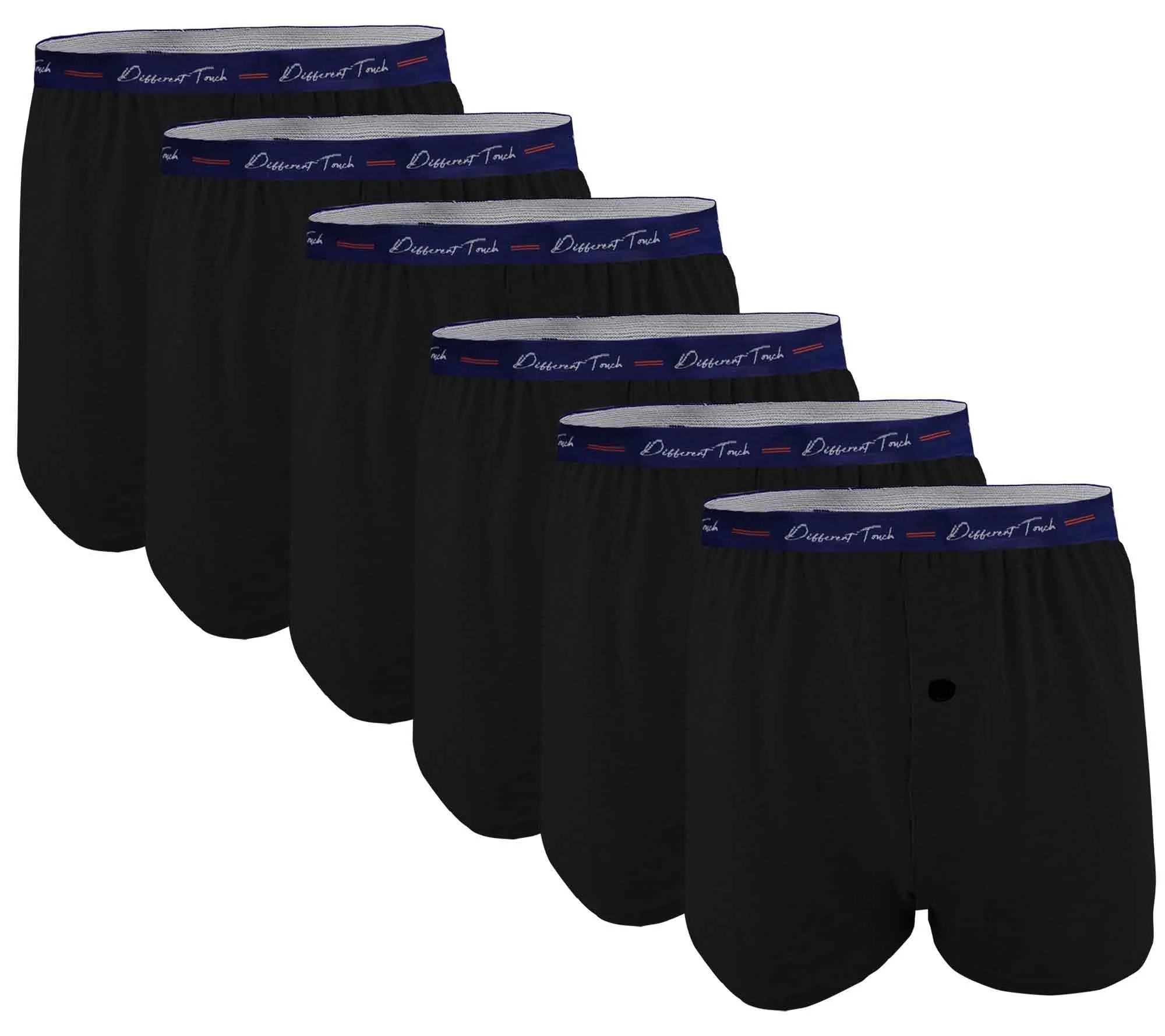 Jersey Boxers Shorts Underwear |  BIG & TALL Signature Waistband | (6 Pack)