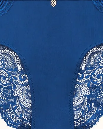 Lace Back Cheeky | cobalt