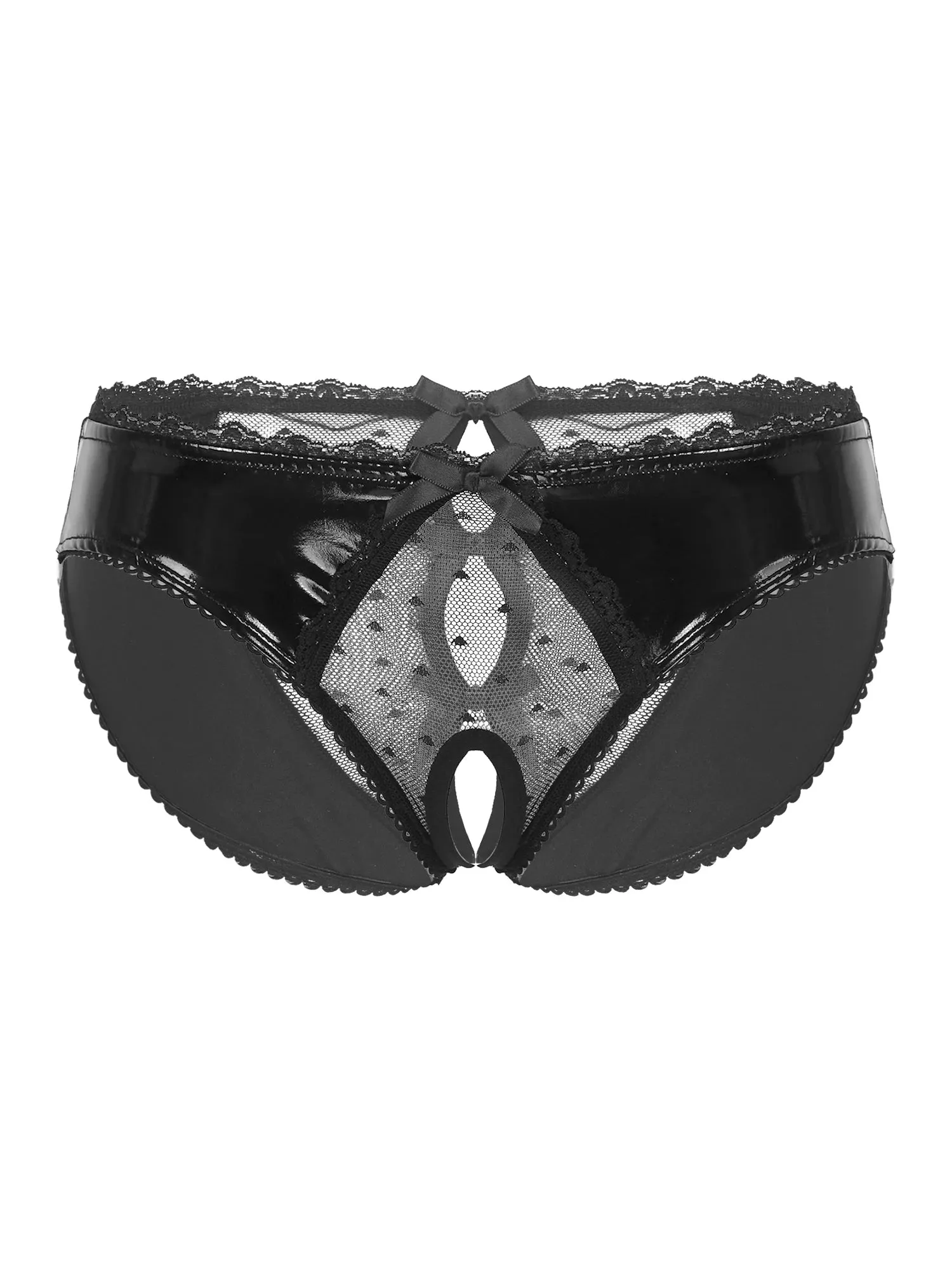 Latex Crotchless Panties