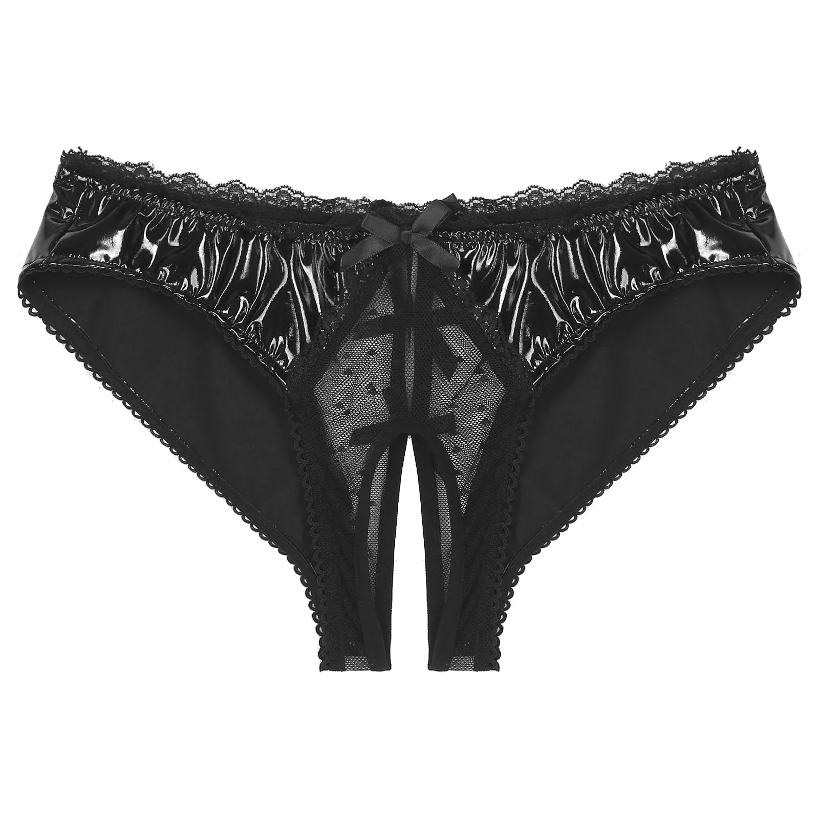 Latex Crotchless Panties