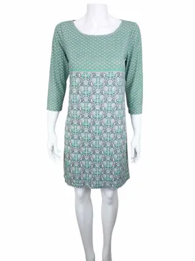 Max Studio, Women's Floral Shift Dress, Taupe/Seafoam, With Tags, Size S