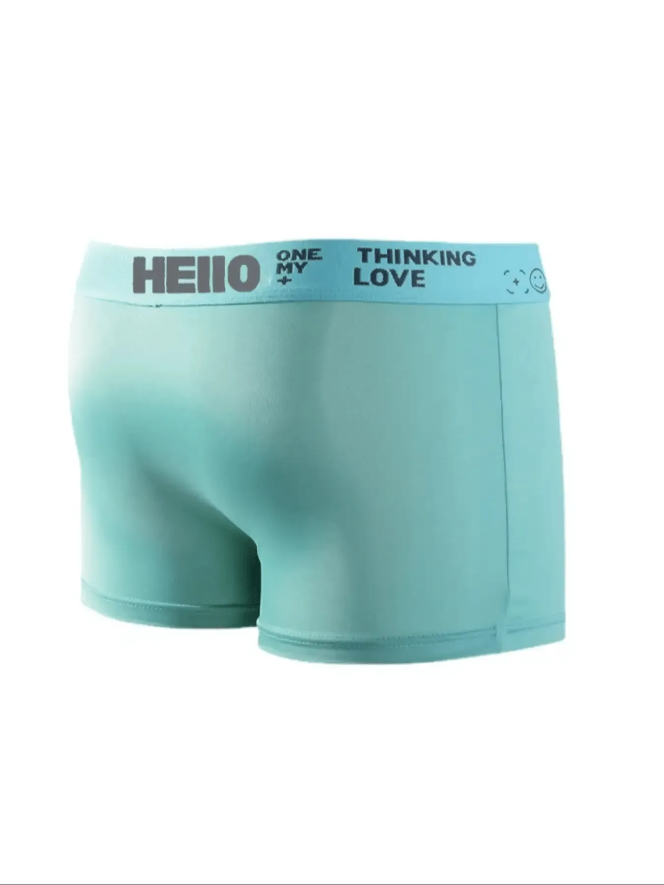Men's 4pcs/Pack Comfortable And Breathable Ice Silk Boxer Briefs With Letter Elastic Waistband And U-Fly Design