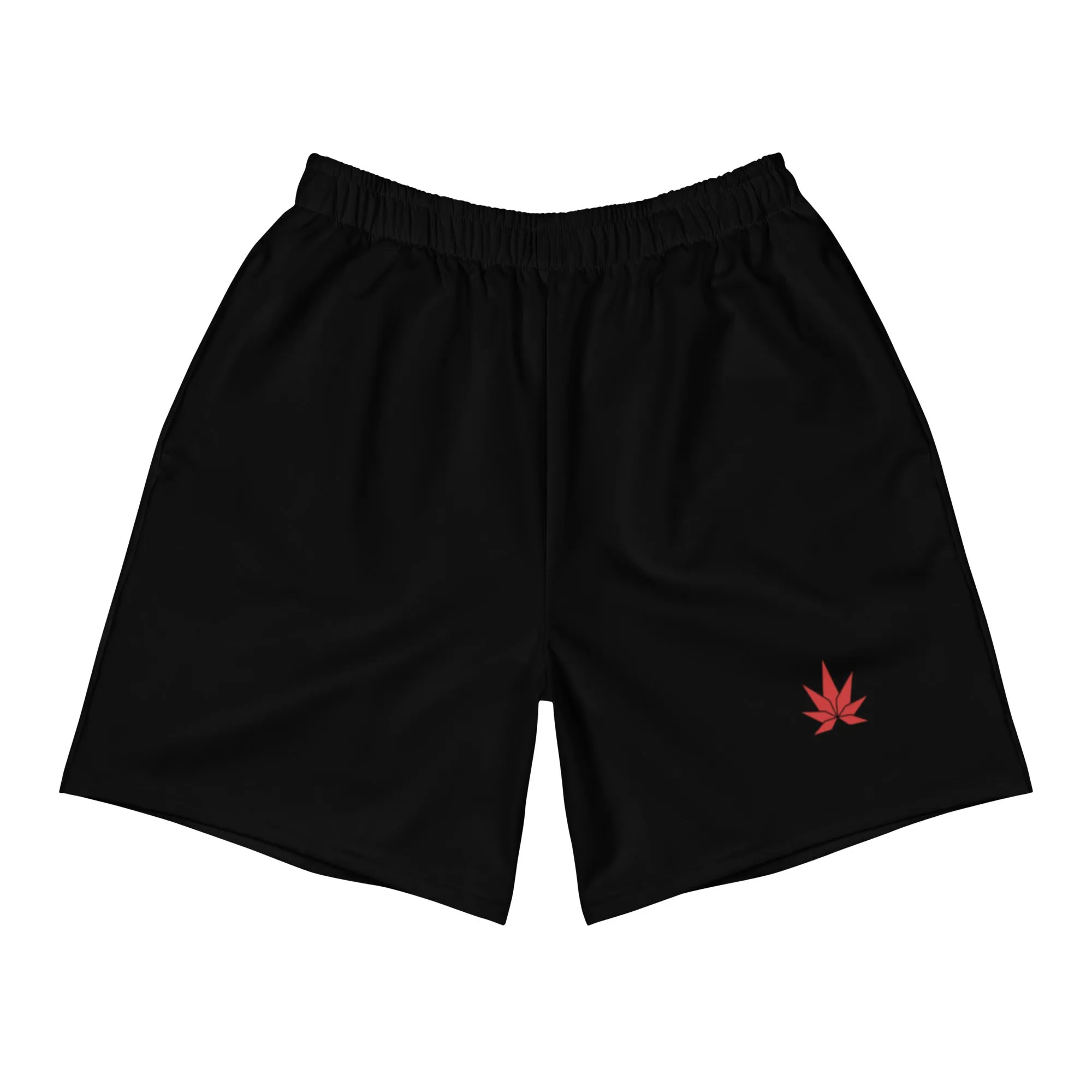 Men's Black  Athletic Long Shorts