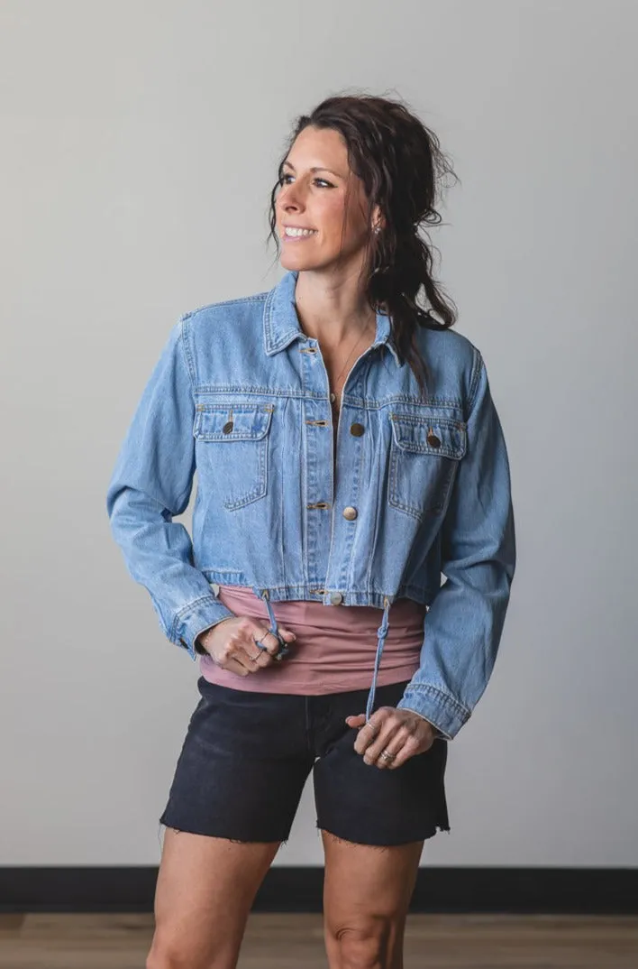 MONO B Crop Denim Jacket
