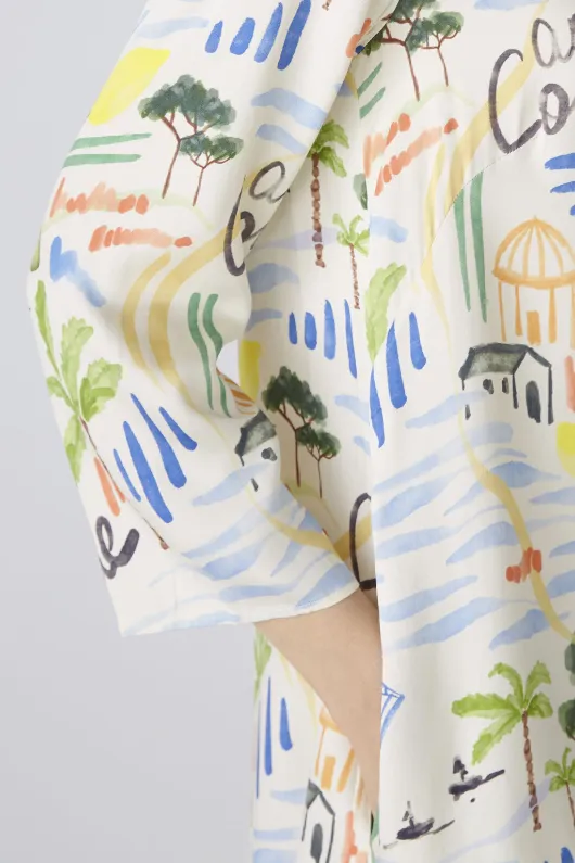 Multi Print Shift Dress