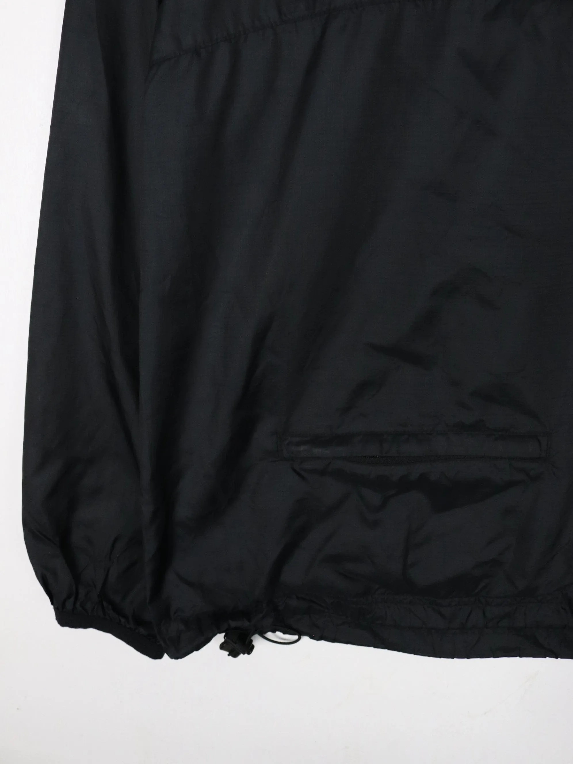 Nike Windbreaker Mens Small Black Anorak 3M