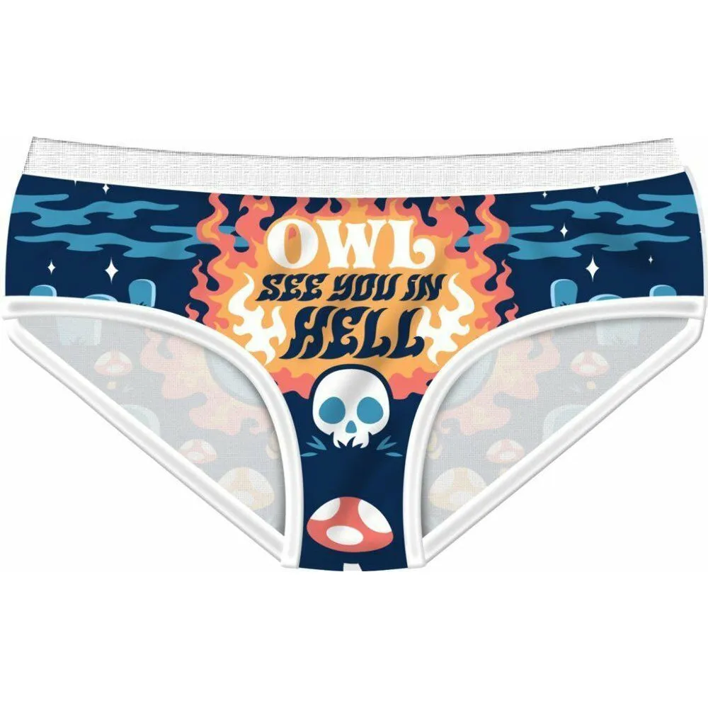 Owl See You In Hell Womens Panties