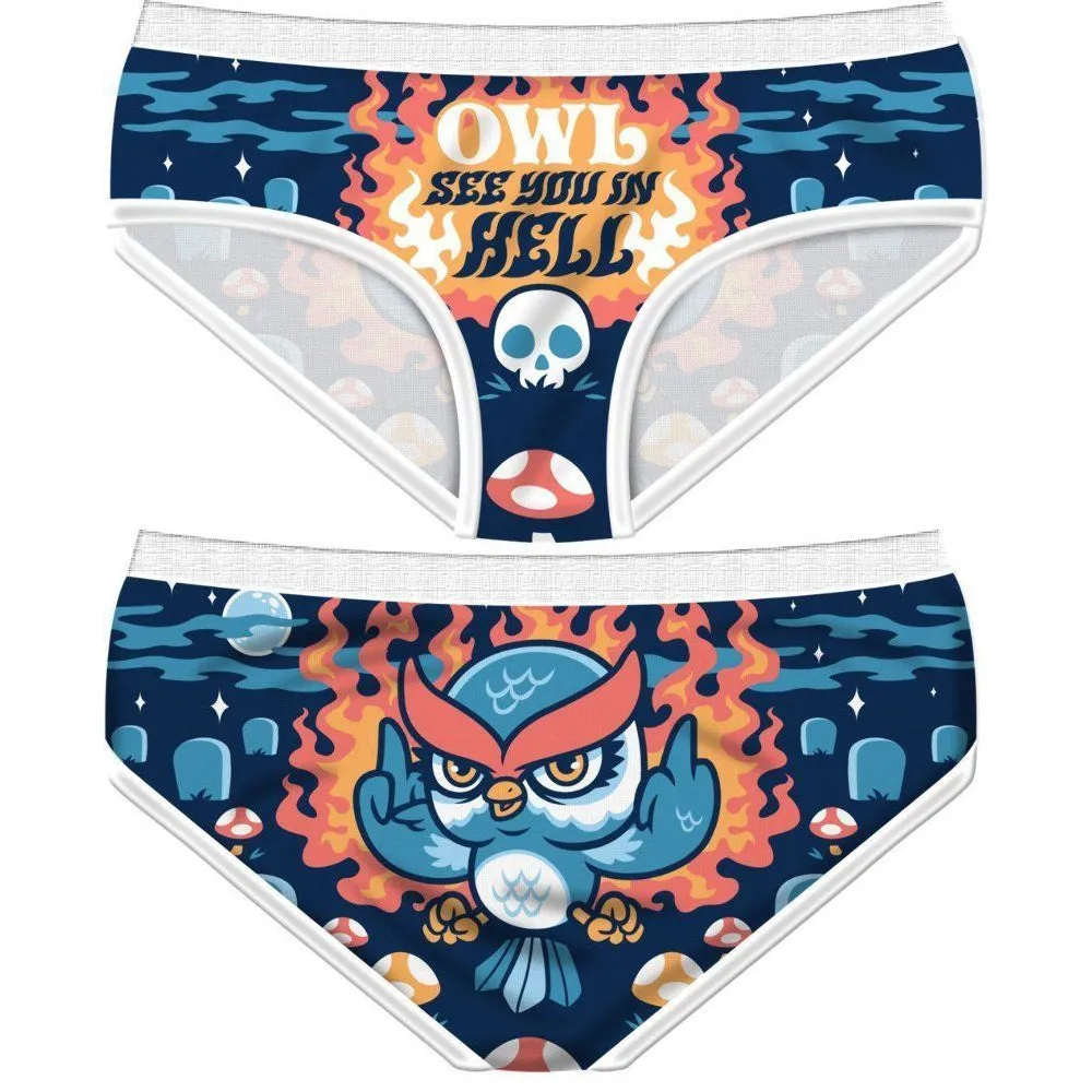 Owl See You In Hell Womens Panties