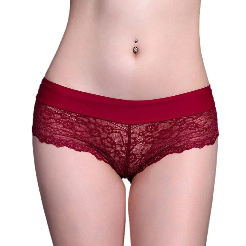 Transparent Low Waist Thong Panties