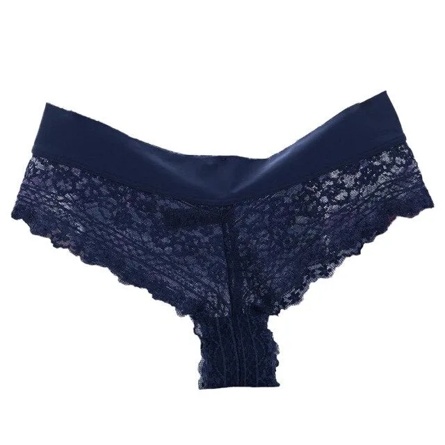 Transparent Low Waist Thong Panties