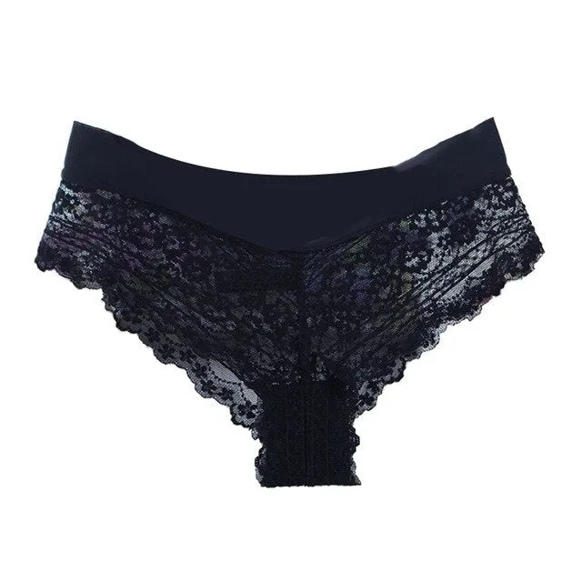 Transparent Low Waist Thong Panties