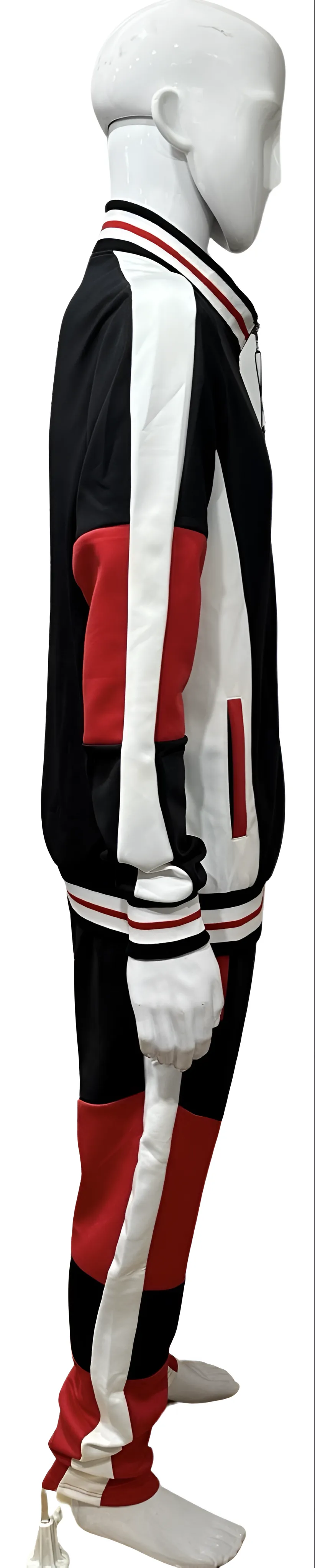 ^UCXX^ (BLACK-RED) ZIP UP TRACKSUITS (ACTIVEWEAR)
