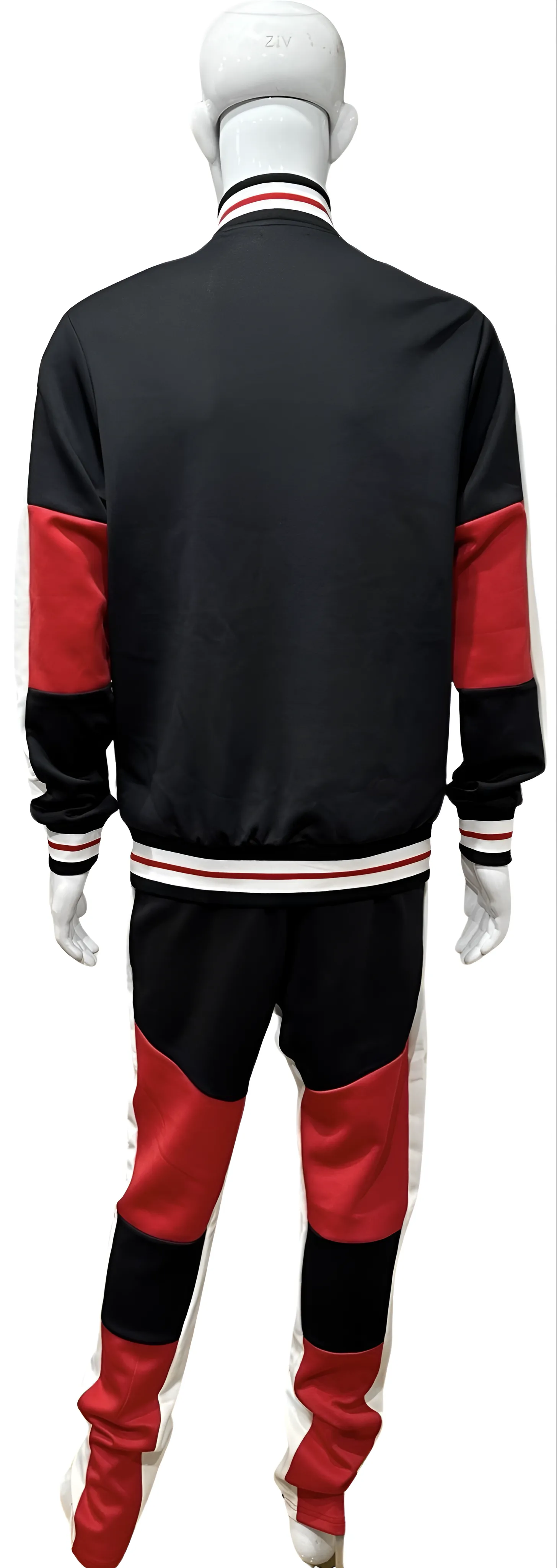 ^UCXX^ (BLACK-RED) ZIP UP TRACKSUITS (ACTIVEWEAR)