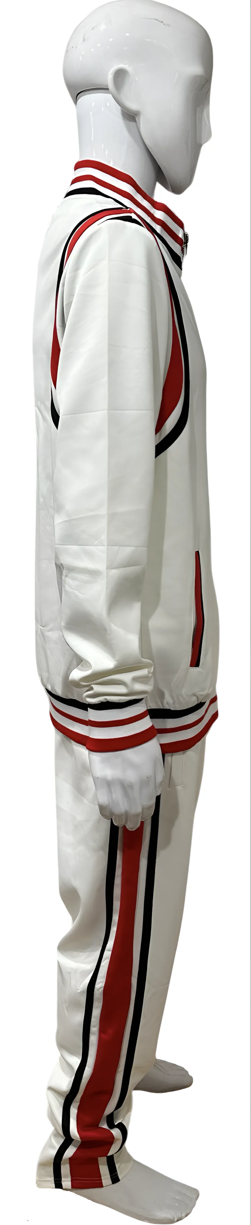 ^UCXX^ (WHITE-MULTI) ZIP UP TRACKSUITS (ACTIVEWEAR)