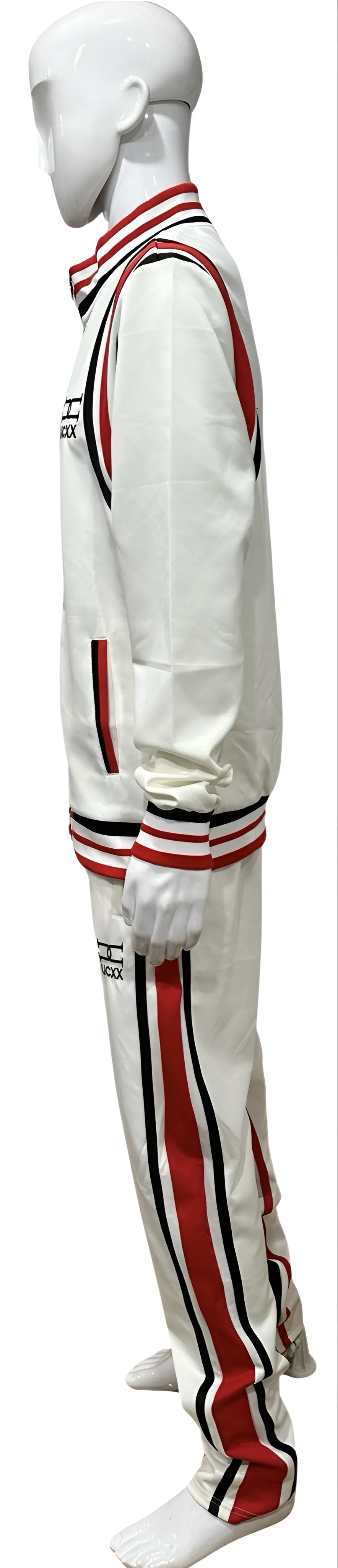 ^UCXX^ (WHITE-MULTI) ZIP UP TRACKSUITS (ACTIVEWEAR)