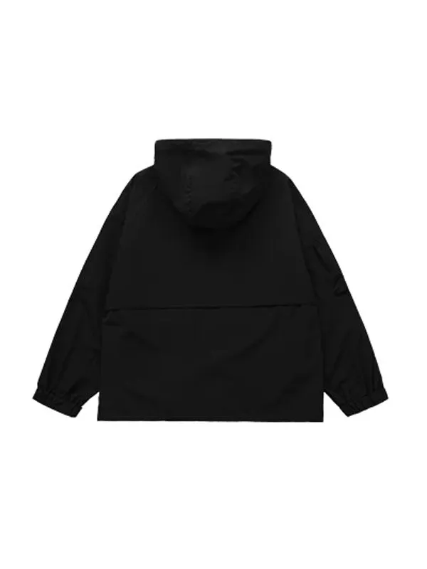 Wind and Waterproof Jacket (with mini compass on zip) in Black Color