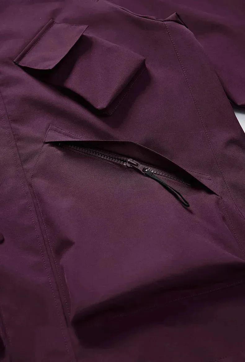 Windbreaker Jacket in Dark Grey Color