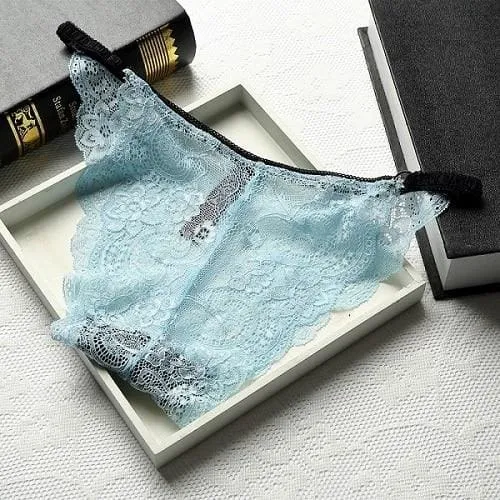 Woman Underwear Sexy Lace Breathable Transparent Femme Panty