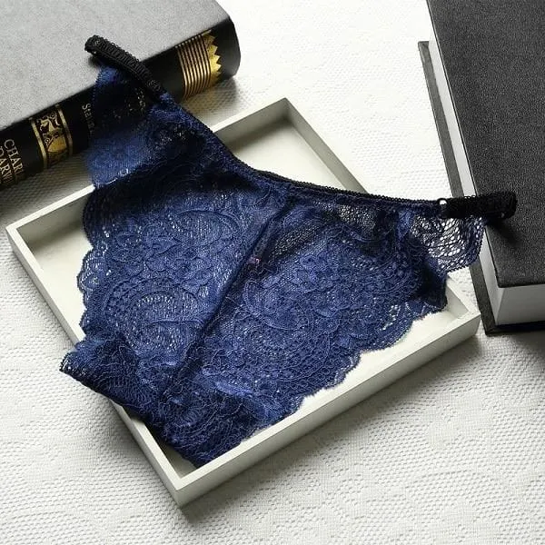 Woman Underwear Sexy Lace Breathable Transparent Femme Panty