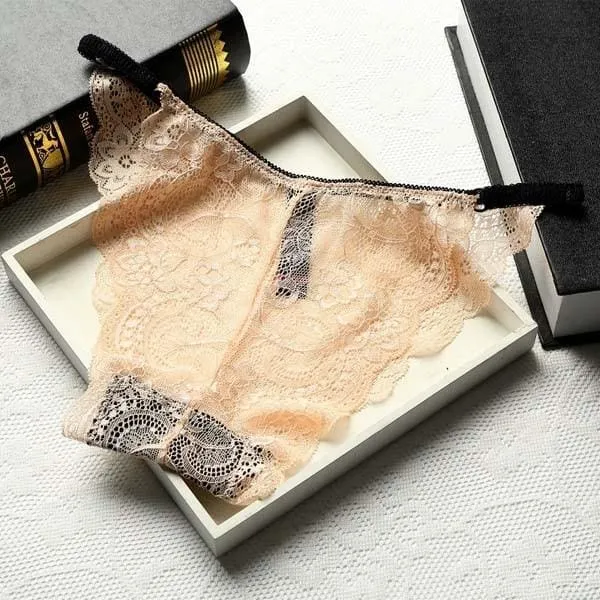 Woman Underwear Sexy Lace Breathable Transparent Femme Panty