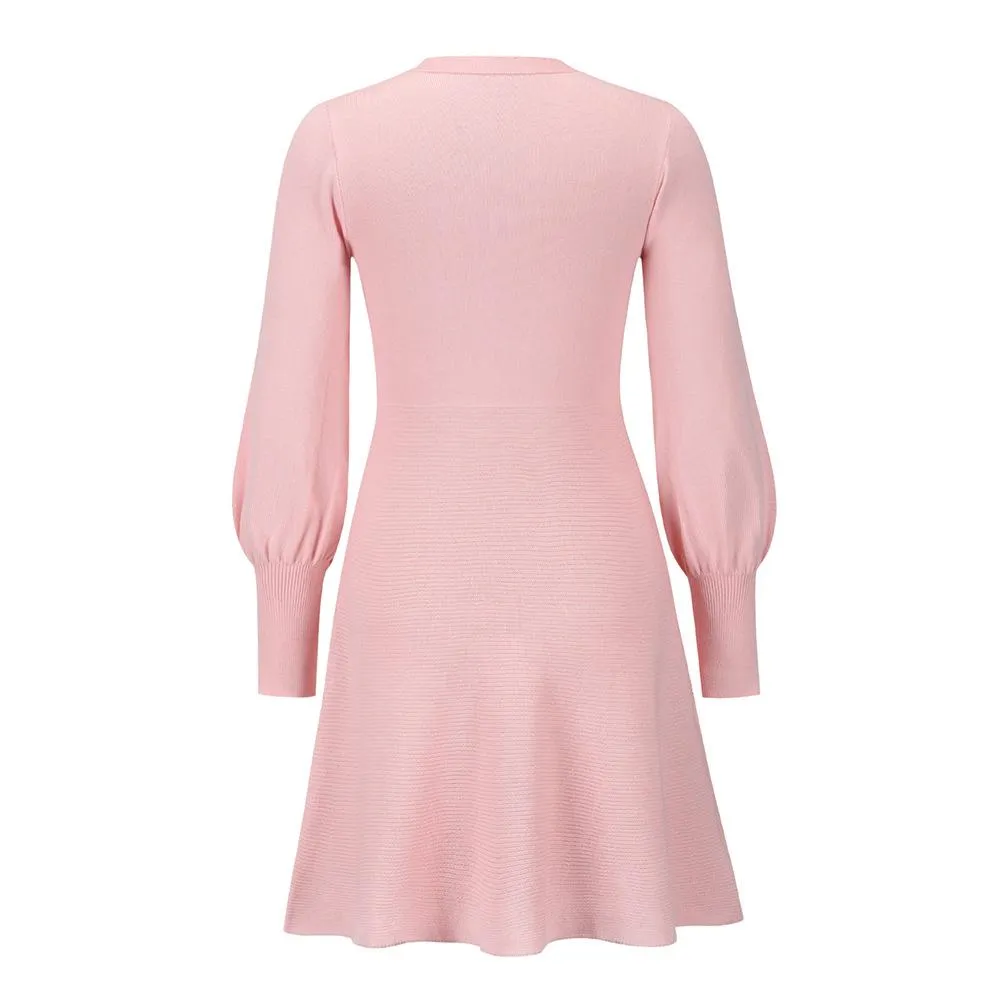 Women Plus Sizes Knitting Winter Dresses