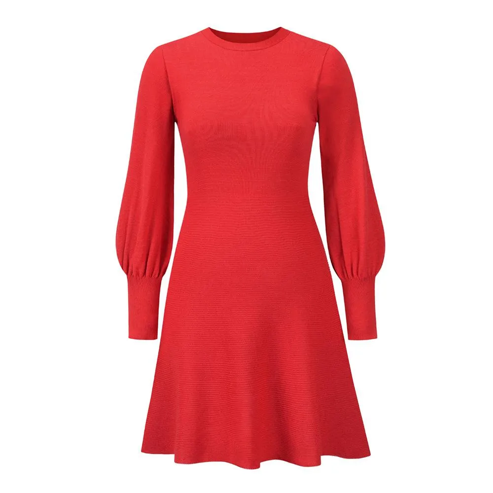 Women Plus Sizes Knitting Winter Dresses