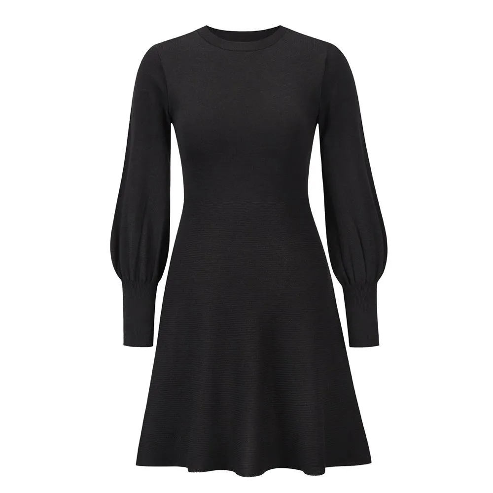 Women Plus Sizes Knitting Winter Dresses